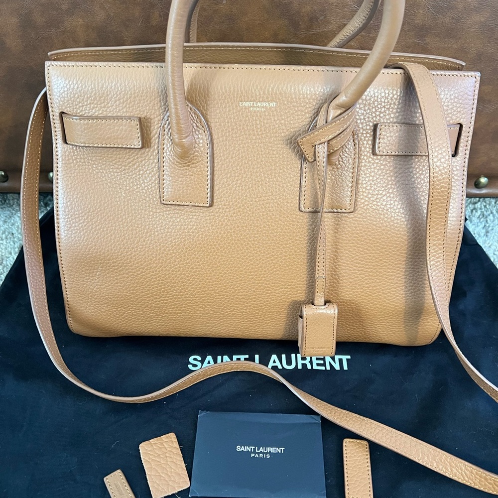 Saint Laurent Sac De Jour Small with Adjustable Strap and Premium Leather